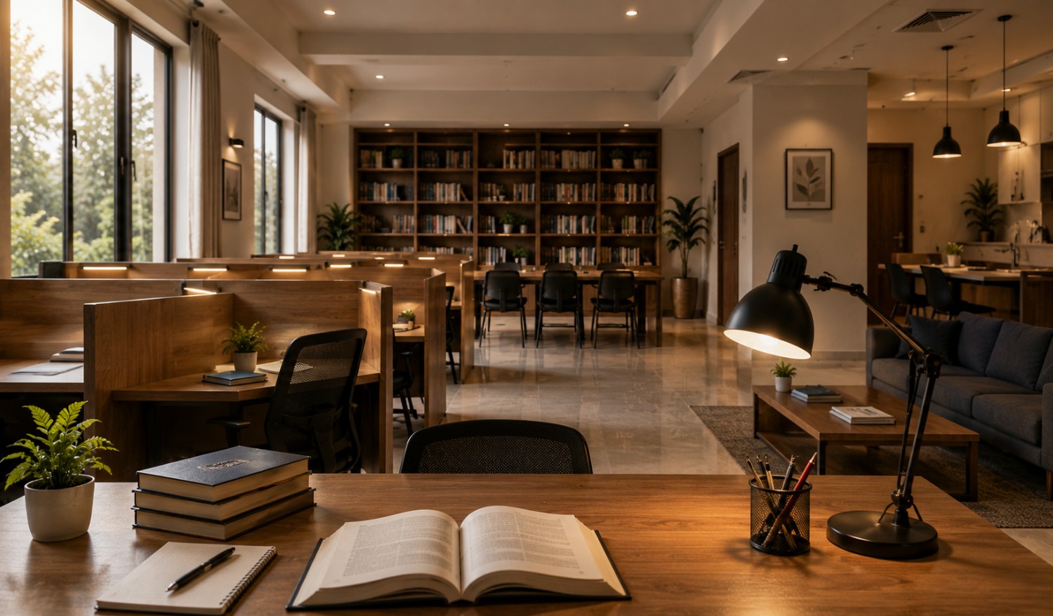 Cherian Ashram Academic Residence surrounded by greenery