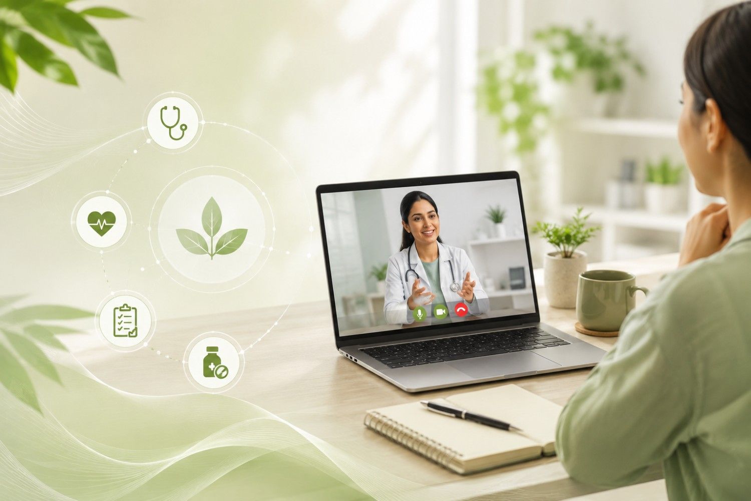 Online consultation with a doctor at Cherian Ashram