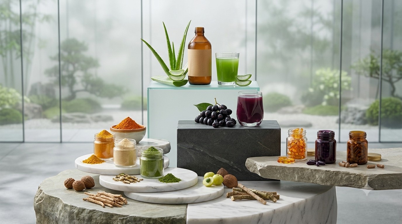 Products and supplements available at Cherian Ashram