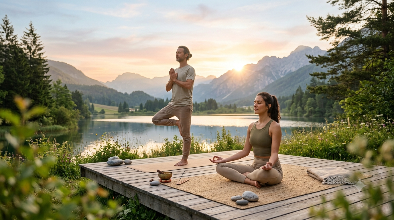 Yoga and meditation at Cherian Ashram